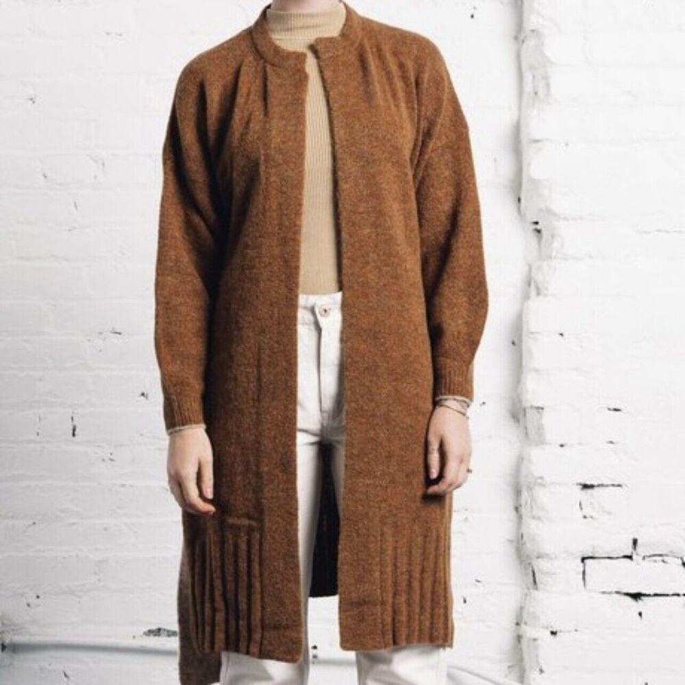 Paloma Wool ILA Belted Duster Cardigan in Brown Size XS/S